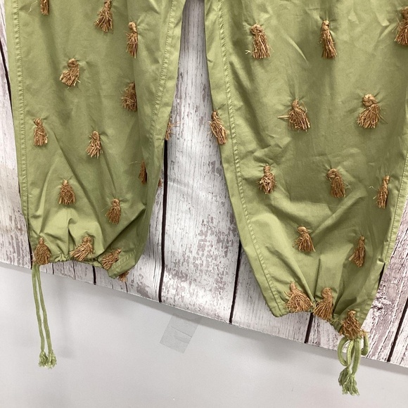 NWT - Tory Burch Raffia Poplin Drawstring Pant, 8 - Picture 5 of 7